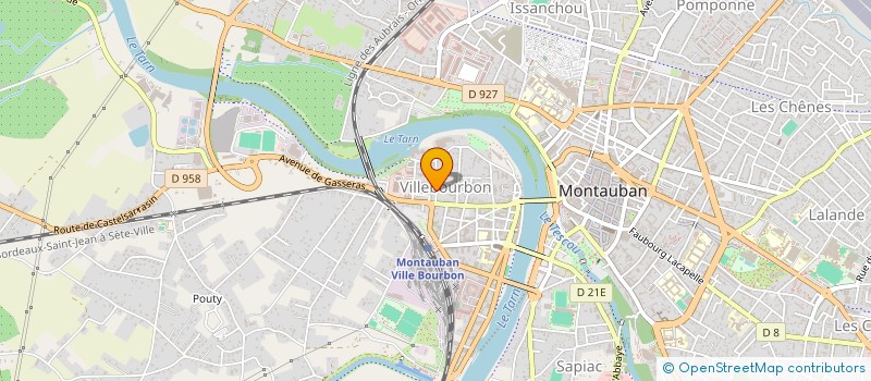 localisation de l'entreprise SCI CABINET DE KINESITHERAPIE DE CARRIE  MONTAUBAN