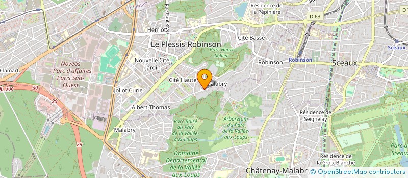 localisation de l'entreprise SCI CABINET DE LA TOUR à LE PLESSIS-ROBINSON