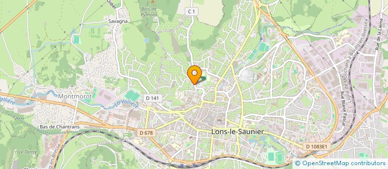 localisation de l'entreprise SCI CABINET DE RADIALOGIE  LONS-LE-SAUNIER