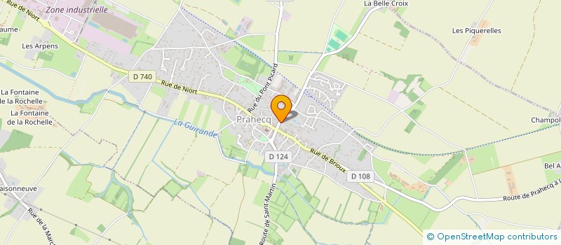 localisation de l'entreprise SCI CABINET DE SOINS INFIRMIERS DE PRAHECQ  PRAHECQ