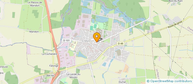 localisation de l'entreprise SCI CABINET DENTAIRE DE CREVIN  CREVIN