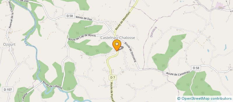 localisation de l'entreprise SCI CABINET DENTAIRE FRAIGNEAU  CASTELNAU-CHALOSSE