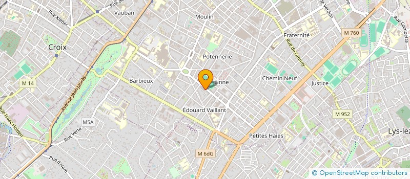 localisation de l'entreprise SCI CABINET DENTAIRE MEDJAHED  ROUBAIX