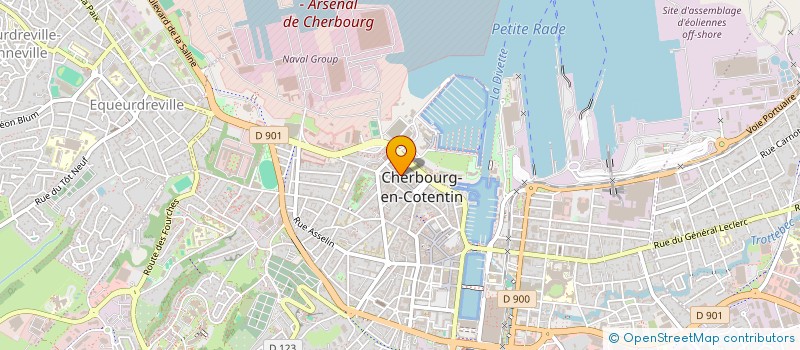 localisation de l'entreprise SCI CABINET DENTAIRE RUE AUVRAY à CHERBOURG-EN-COTENTIN
