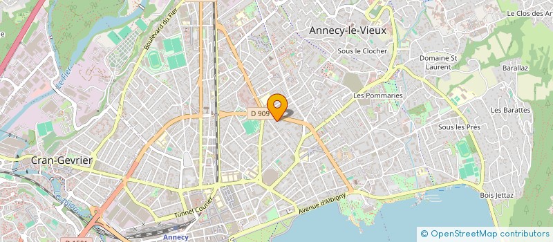localisation de l'entreprise SCI CABINET DES DENTS DE LANFON à ANNECY