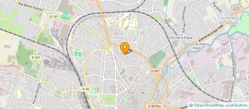localisation de l'entreprise SCI CABINET DU BANLAY à NEVERS