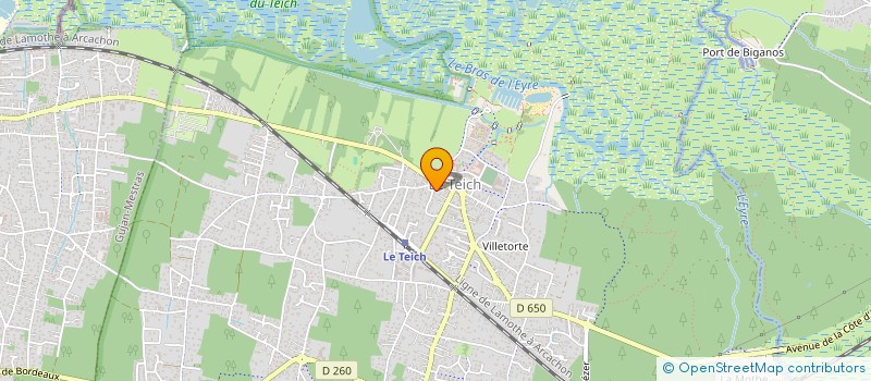 localisation de l'entreprise SCI CABINET DU TEYCHAN  LE TEICH