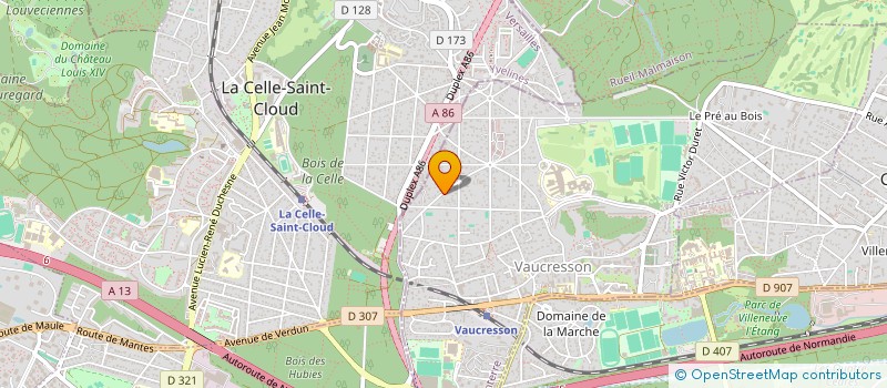 localisation de l'entreprise SCI CABINET FEUGA à VAUCRESSON