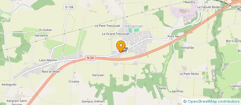 localisation de l'entreprise SCI CABINET IDEL DE KERGONAN  LANGUIDIC