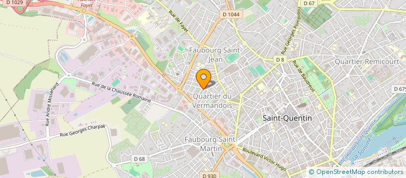 localisation de l'entreprise SCI CABINET INFIRMIER DUBOIS DRAGON à SAINT-QUENTIN
