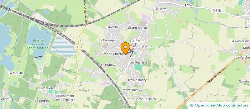 localisation de l'entreprise SCI CABINET KINE GRIEGES  GRIEGES