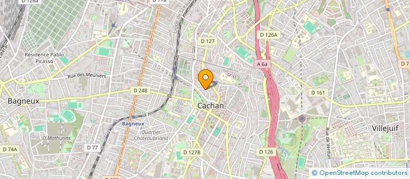 localisation de l'entreprise SCI CABINET MAGNE  CACHAN