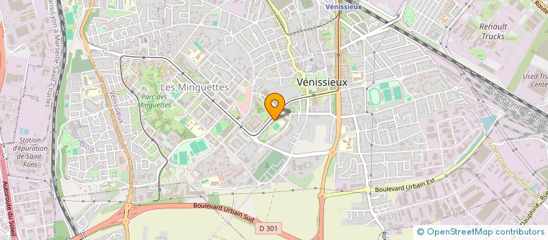 localisation de l'entreprise SCI CABINET MEDICAL ANNE INGRID  VENISSIEUX