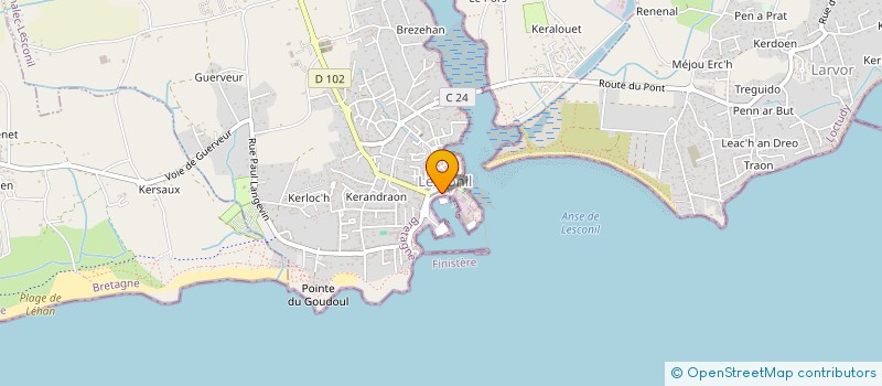 localisation de l'entreprise SCI CABINET MEDICAL COTE MER  PLOBANNALEC-LESCONIL