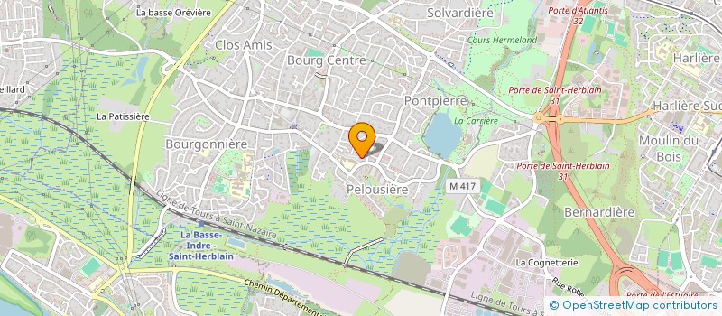 localisation de l'entreprise SCI CABINET MEDICAL DE LA JAGUERE  SAINT-HERBLAIN