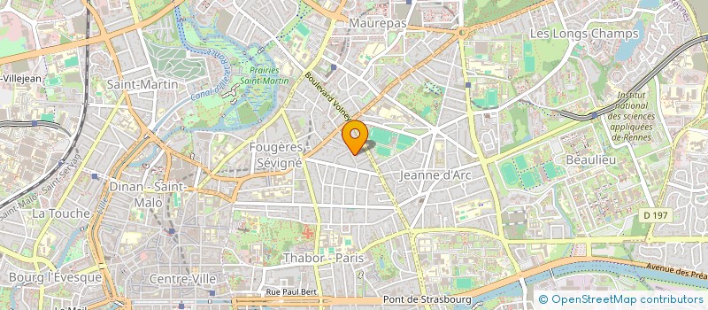localisation de l'entreprise SCI CABINET MEDICAL DES LICES  RENNES