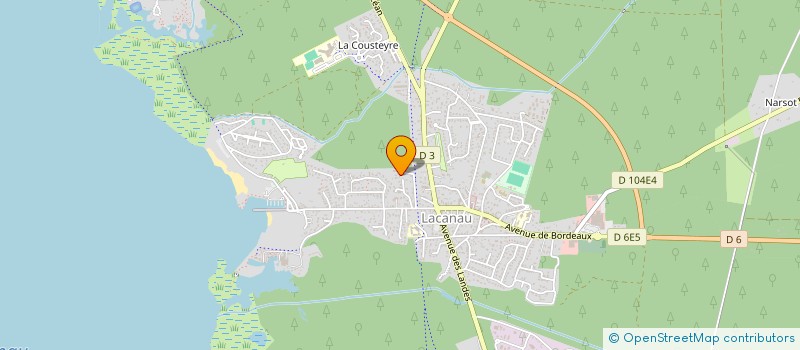 localisation de l'entreprise SCI CABINET MEDICAL DU LAC  LACANAU