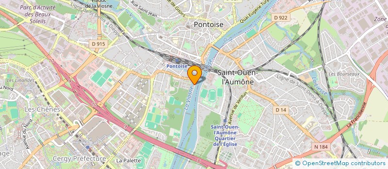 localisation de l'entreprise SCI CABINET MEDICAL DU LOTUS  PONTOISE