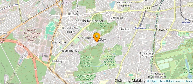 localisation de l'entreprise SCI CABINET MEDICAL DU MARCHE à LE PLESSIS-ROBINSON