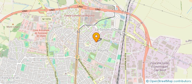 localisation de l'entreprise SCI CABINET MEDICAL GRANVILLE à DIJON