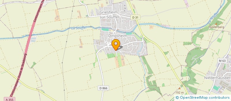 localisation de l'entreprise SCI CABINET MEDICAL LA SOUFFEL  DINGSHEIM