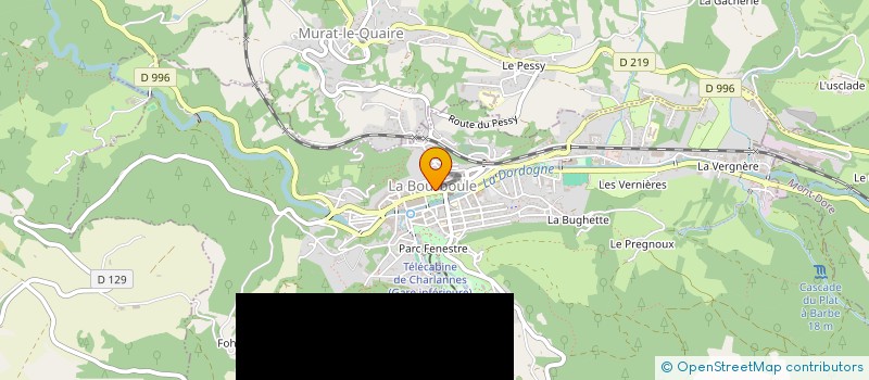 localisation de l'entreprise SCI CABINET MEDICAL LES AMBASSADEURS  LA BOURBOULE