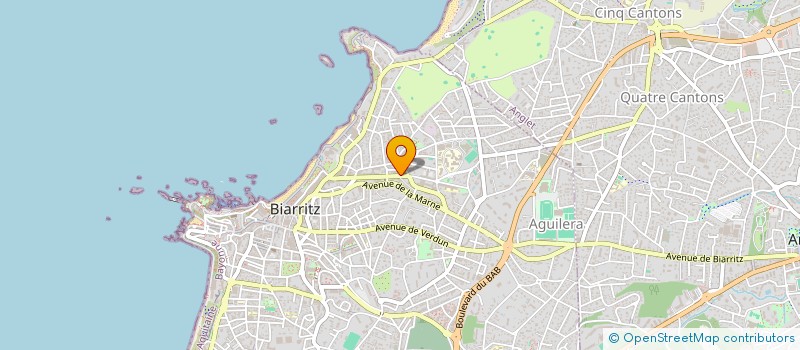 localisation de l'entreprise SCI CABINET MEDICAL LES ROSES à BIARRITZ