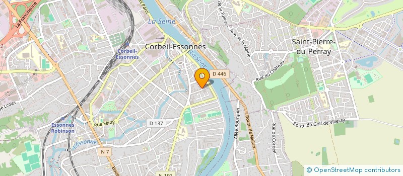 localisation de l'entreprise SCI CABINET MEDICAL MEDPSY CORBEIL à CORBEIL-ESSONNES