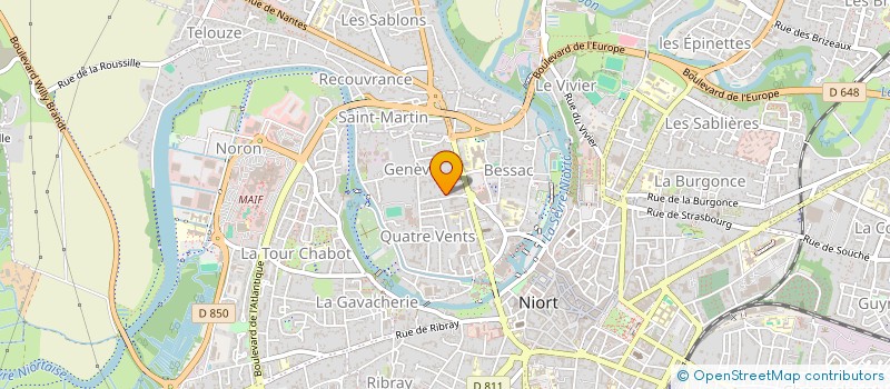 localisation de l'entreprise SCI CABINET MEDICAL PAUL GAUGUIN à NIORT