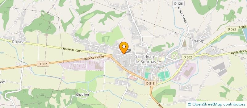 localisation de l'entreprise SCI CABINET MEDICAL RUE PASTEUR  SAINT-JEAN-DE-BOURNAY