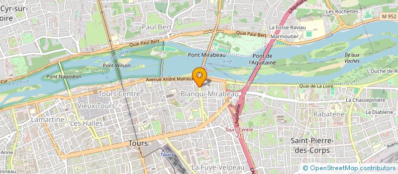 localisation de l'entreprise SCI CABINET MIRABEAU  TOURS