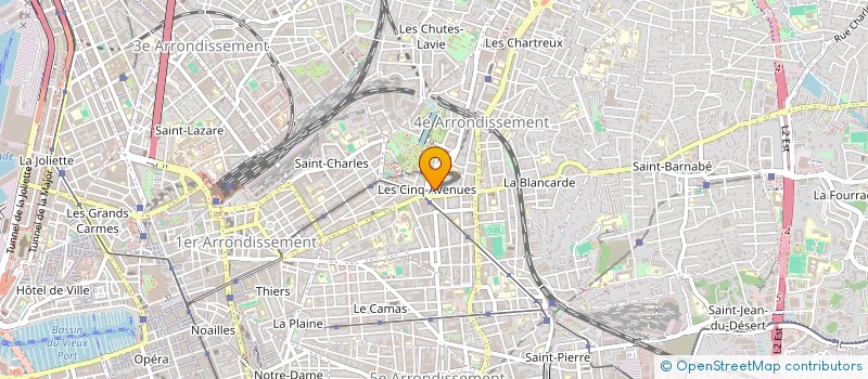 localisation de l'entreprise SCI CABINET ORTHOPHONIE DES CINQ AVENUES à MARSEILLE