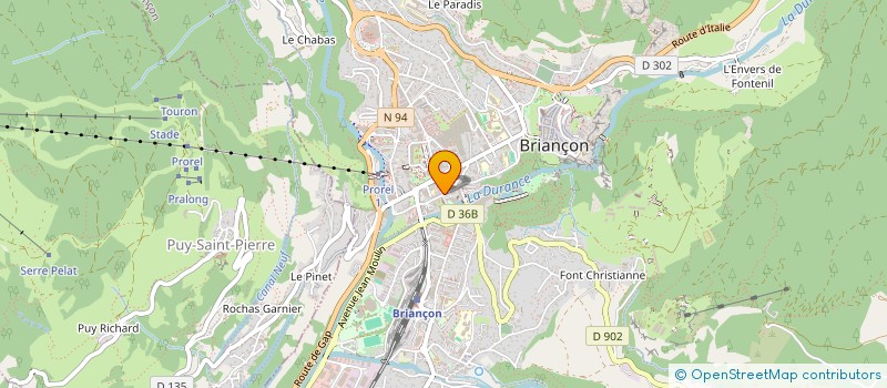 localisation de l'entreprise SCI CABINET PARAMEDICAL CENTRE - EUROPA à BRIANCON
