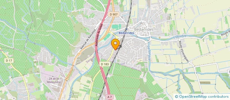 localisation de l'entreprise SCI CABINET SAINT MARC  BEDARRIDES