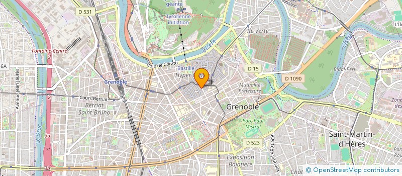 localisation de l'entreprise SCI CABINET VICAT  GRENOBLE