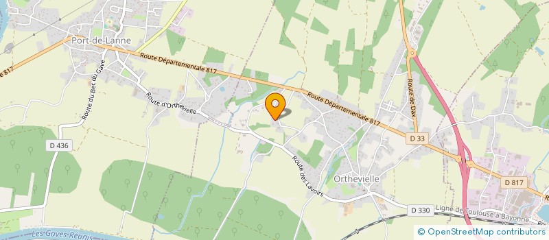 localisation de l'entreprise SCI CABINETS DENTAIRES DU LAVOIR  ORTHEVIELLE