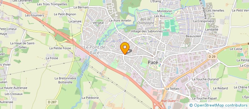 localisation de l'entreprise SCI CABINFI PACE à PACE