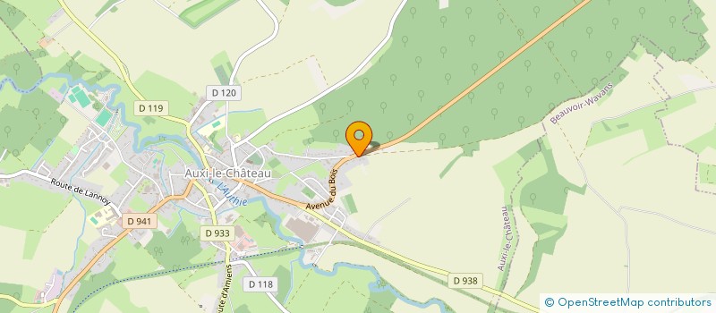 localisation de l'entreprise SCI CABO  AUXI-LE-CHATEAU