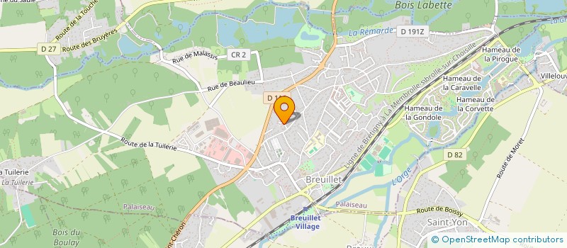 localisation de l'entreprise SCI CABO VERDE  BREUILLET