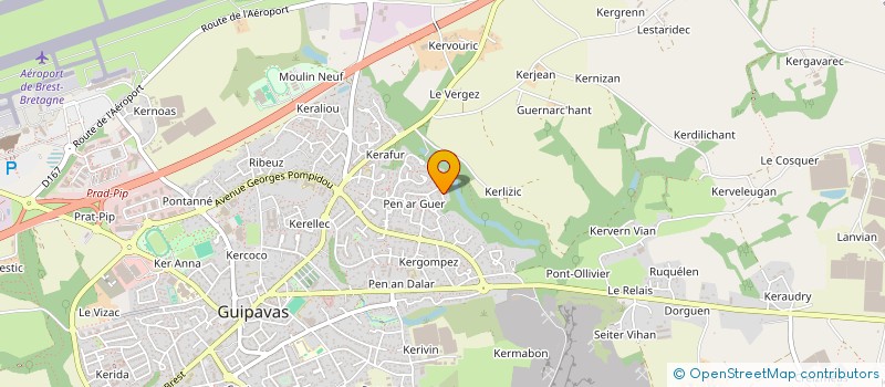 localisation de l'entreprise SCI CABON  GUIPAVAS