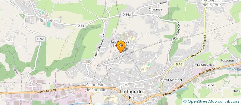 localisation de l'entreprise SCI CABOSTEO  LA TOUR-DU-PIN