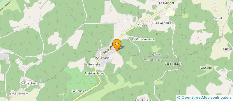 localisation de l'entreprise SCI CABRAL  CHAMPCEVINEL