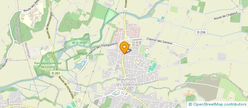localisation de l'entreprise SCI CABRET à BEAUMONT-LES-VALENCE