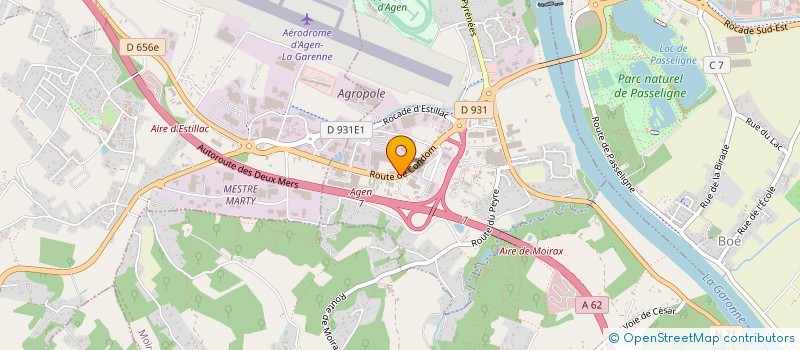 localisation de l'entreprise SCI CABRIDA  LE PASSAGE