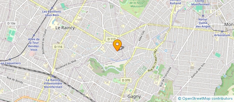 localisation de l'entreprise SCI CABRIOLET  LE RAINCY