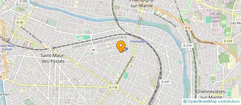 localisation de l'entreprise SCI CABRIS à SAINT-MAUR-DES-FOSSES