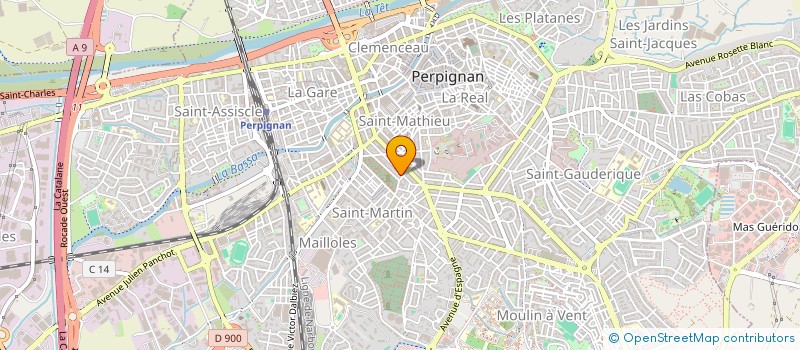 localisation de l'entreprise SCI CABROL  PERPIGNAN