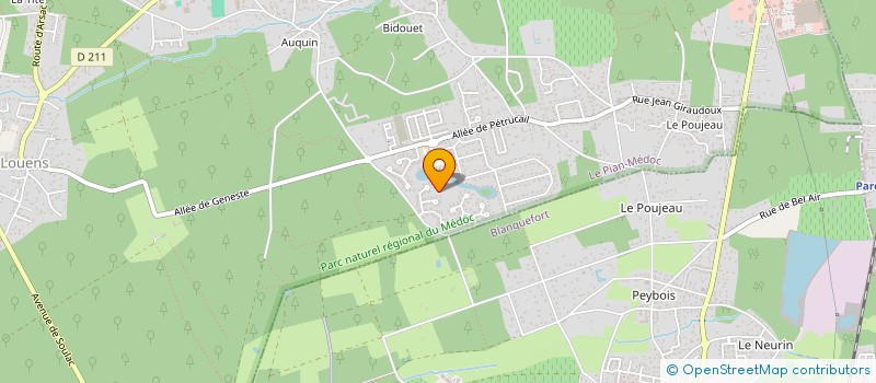 localisation de l'entreprise SCI CABS à LE PIAN-MEDOC