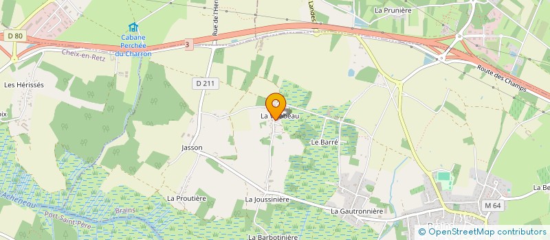 localisation de l'entreprise SCI CABSANTESPORT  BRAINS