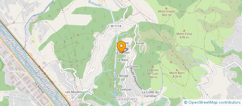 localisation de l'entreprise SCI CABSTO  CASTAGNIERS